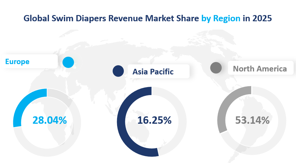 Global Swim Diapers Revenue by Region in 2025